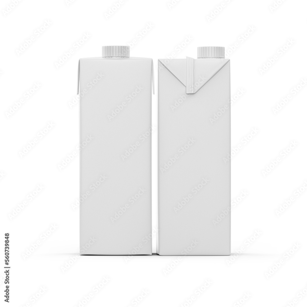 Square white blank package Square white blank package