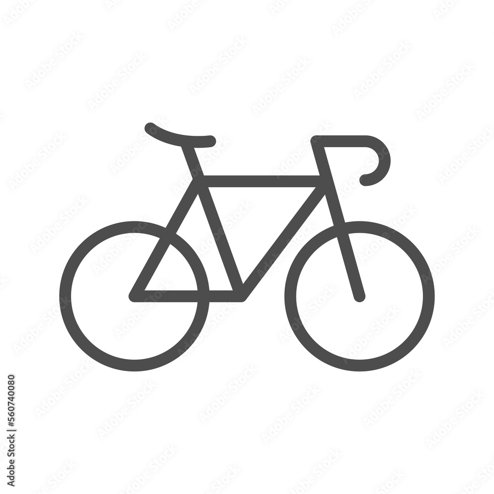 Sport bicycle line outline icon Sport bicycle line outline icon