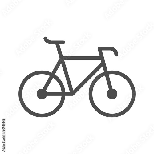 Sport bicycle line outline icon