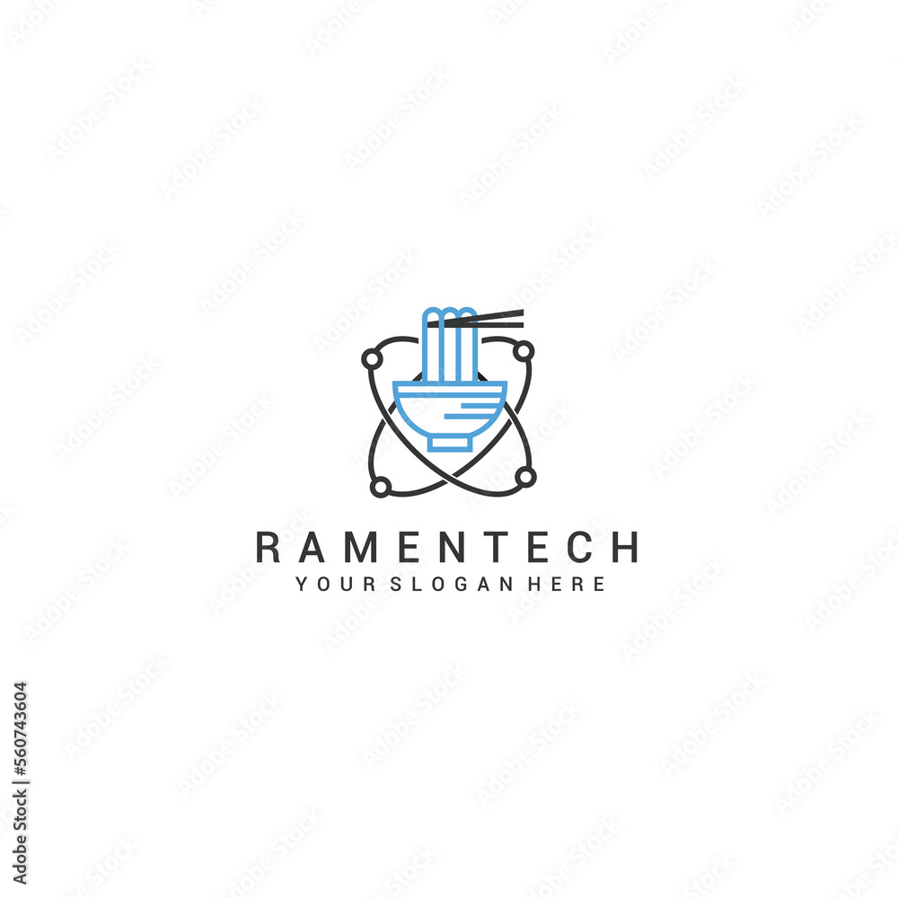 Ramen logo design icon vector Ramen logo design icon vector