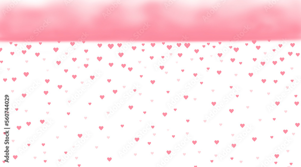 Falling hearts from pink clouds on transparent PNG layer. Valentine's Day concept. Falling hearts from pink clouds on transparent PNG layer. Valentine's Day concept.