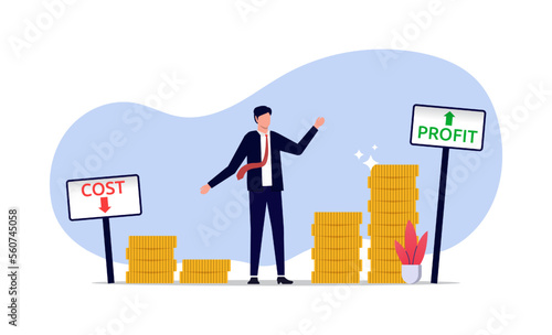 Reduce costs and increase profitability, financial savings and efficiency, business profit growth