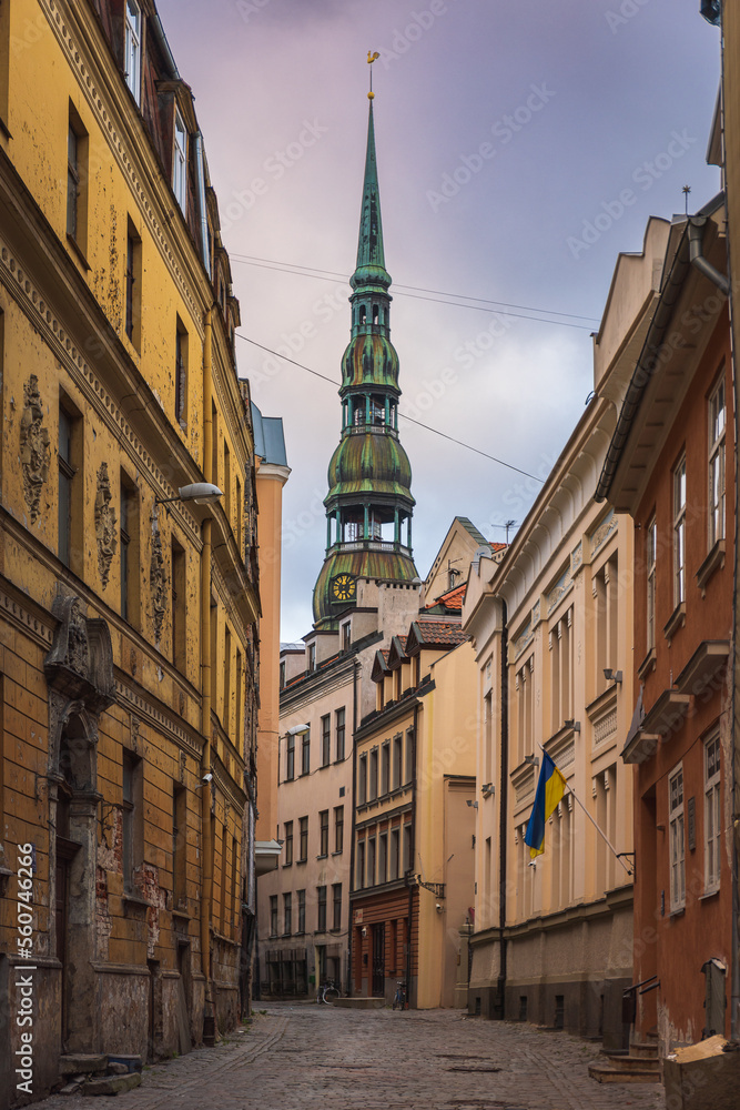 In the historic centre of Riga