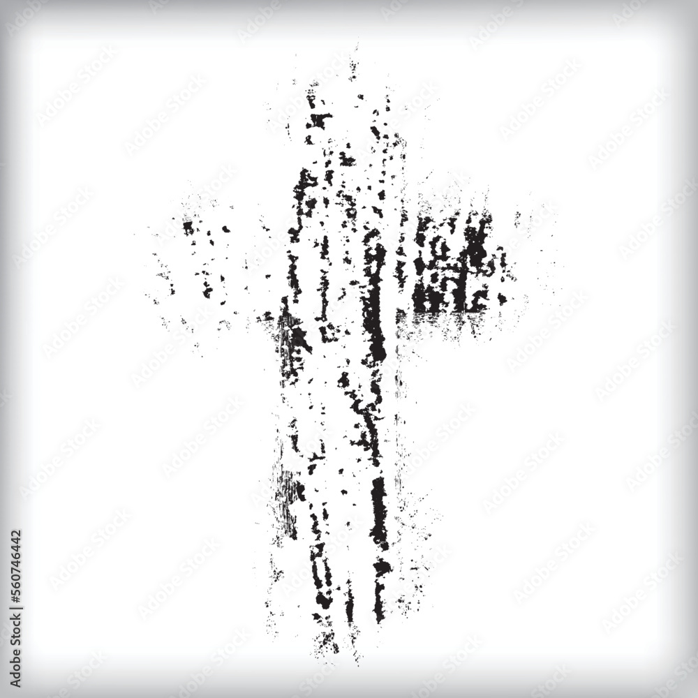 Obraz premium grunge cross . vector