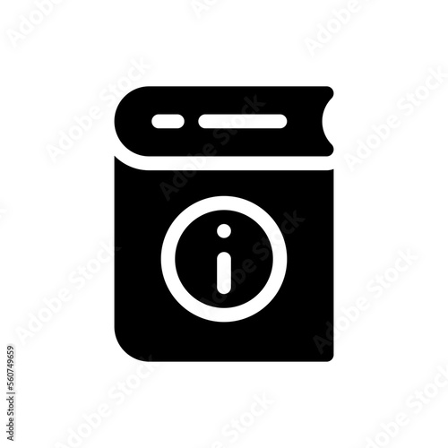 guidebook glyph icon