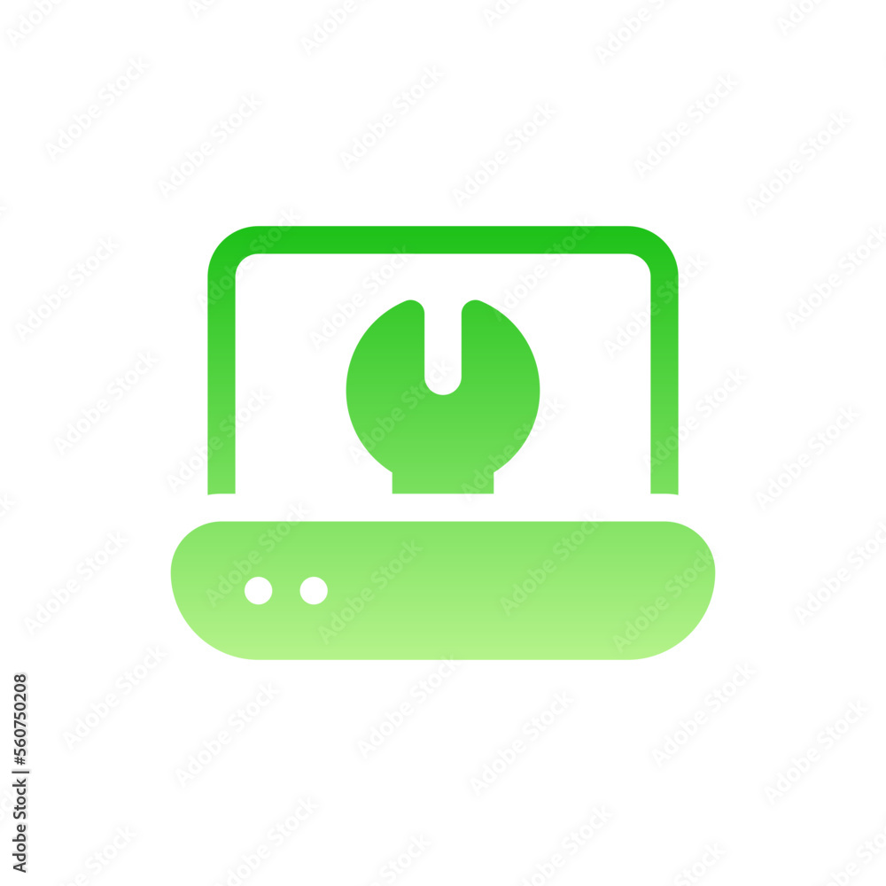 Fototapeta premium assistance flat gradient icon