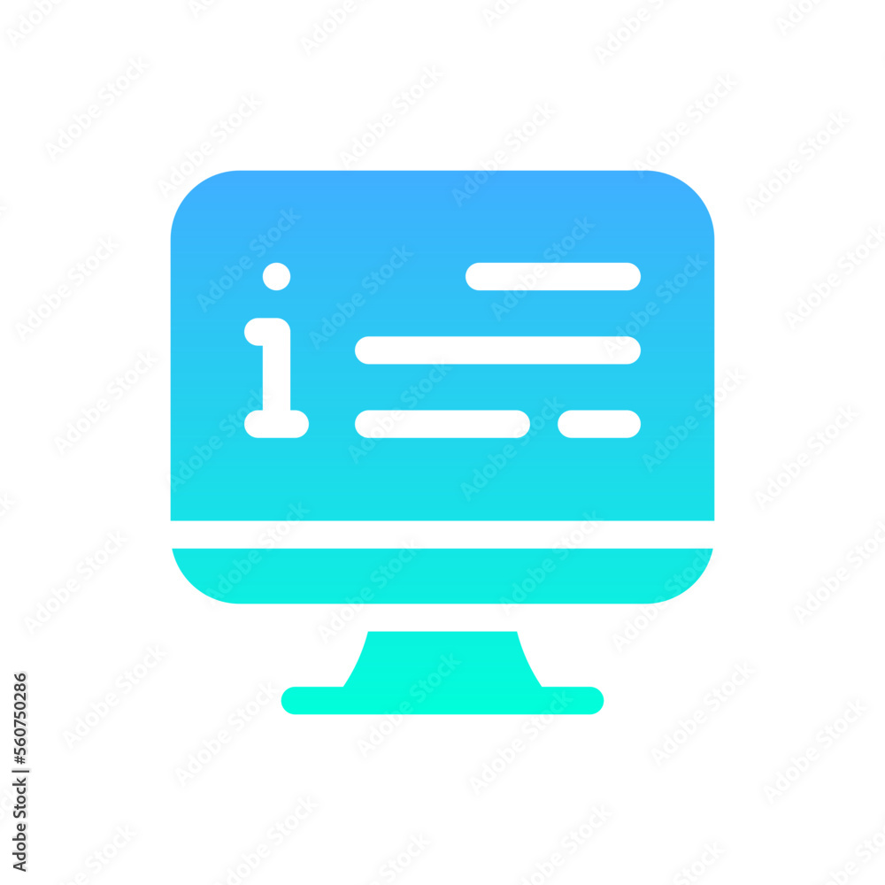 info flat gradient icon info flat gradient icon