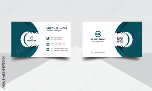Corporate business card template.Double sided business card design.Clean advertising design. Vector illustrator print design.
Business card layout with modern design. modern creative design 
business.