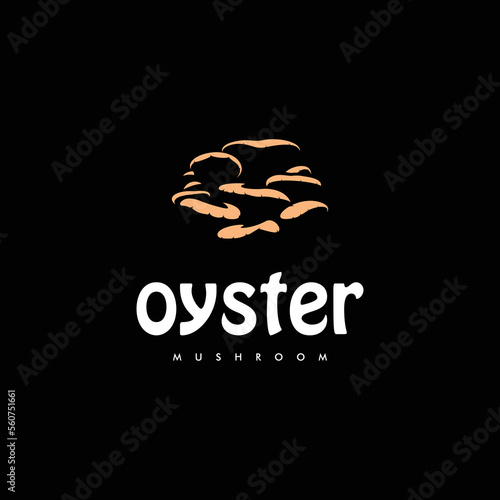 mushroom farm logo vector illustration design, champignon mushroom logo design