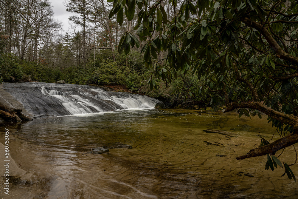 Fototapeta premium sliding rock falls cashiers nc