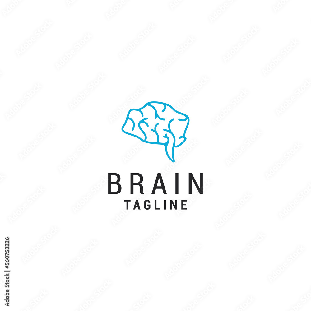Nature brain tech logo design vector Nature brain tech logo design vector
