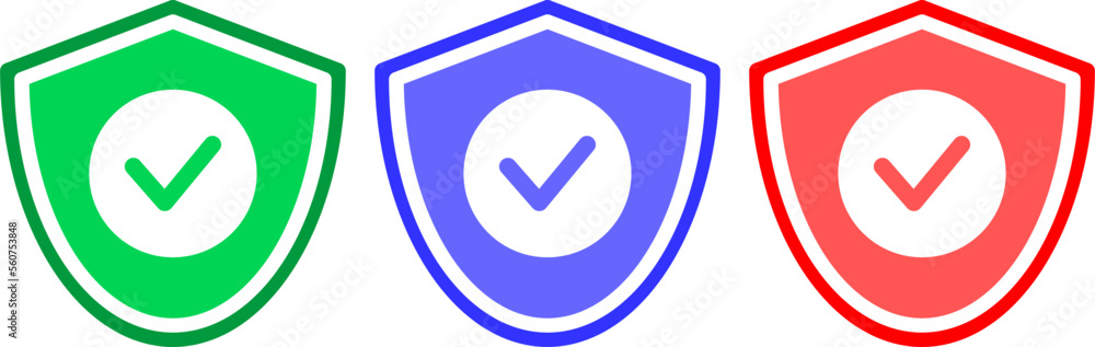 Shield with check mark. Antivirus icon. Security icon. Shield with check mark icon set. Shield with check mark. Antivirus icon. Security icon. Shield with check mark icon set.