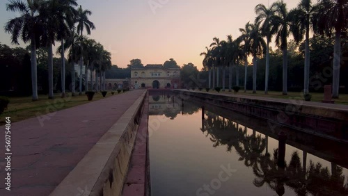 Evening view of the garden infront of Safdarjung's Tomb In New Delhi, India photo