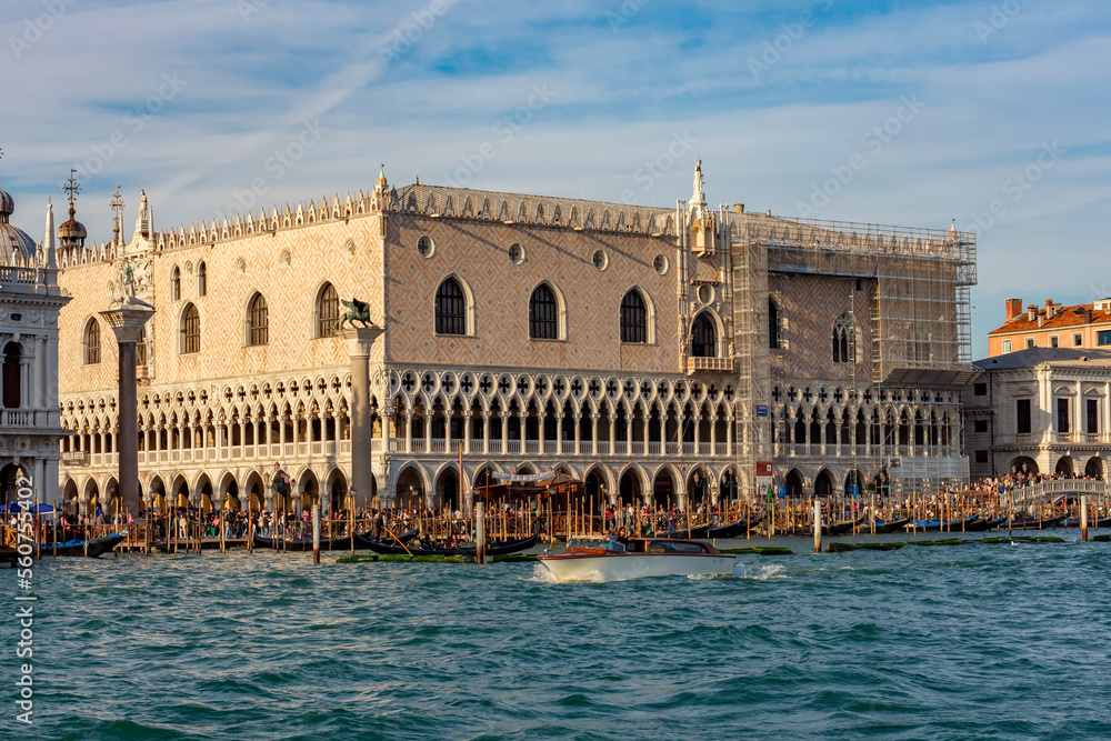 Doges palace (palazzo Ducale) on St. Mark's square in Venice, Italy