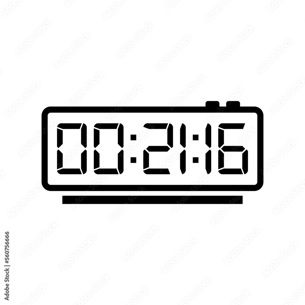 Digital, clock, led icon vector image. Can also be used for home electronics and appliances. Suitable for mobile apps, web apps and print media. Digital, clock, led icon vector image. Can also be used for home electronics and appliances. Suitable for mobile apps, web apps and print media.
