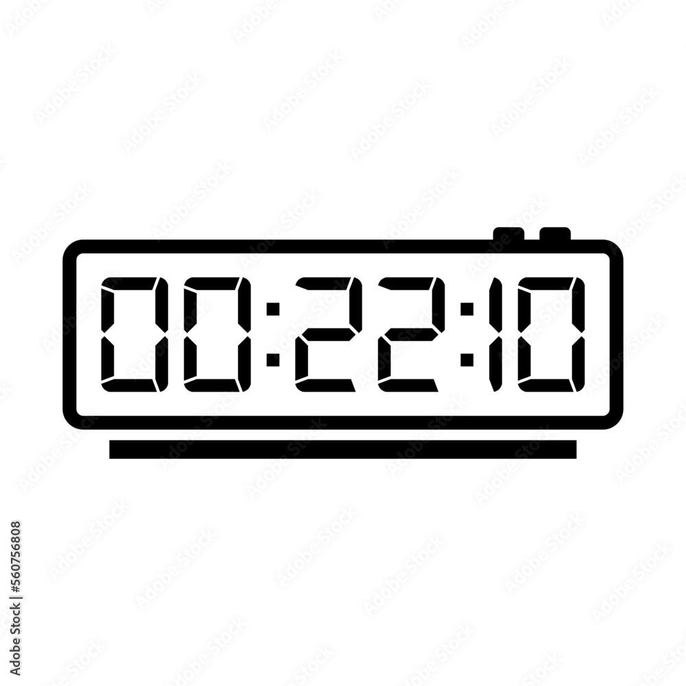 Digital, clock, led icon vector image. Can also be used for home electronics and appliances. Suitable for mobile apps, web apps and print media. Digital, clock, led icon vector image. Can also be used for home electronics and appliances. Suitable for mobile apps, web apps and print media.
