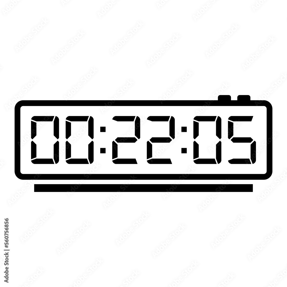 Digital, clock, led icon vector image. Can also be used for home electronics and appliances. Suitable for mobile apps, web apps and print media. Digital, clock, led icon vector image. Can also be used for home electronics and appliances. Suitable for mobile apps, web apps and print media.