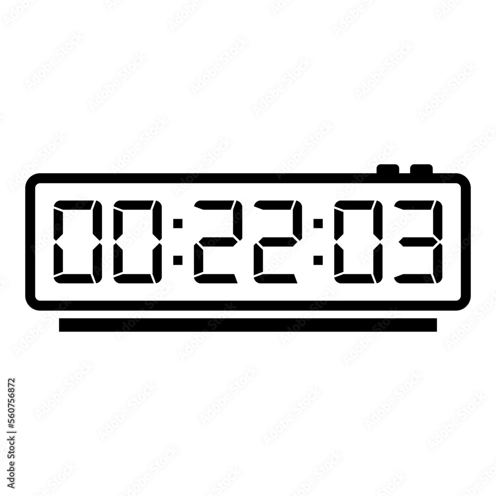 Digital, clock, led icon vector image. Can also be used for home electronics and appliances. Suitable for mobile apps, web apps and print media. Digital, clock, led icon vector image. Can also be used for home electronics and appliances. Suitable for mobile apps, web apps and print media.
