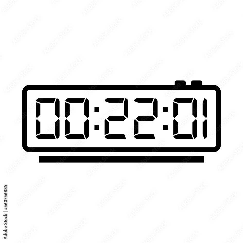 Digital, clock, led icon vector image. Can also be used for home electronics and appliances. Suitable for mobile apps, web apps and print media. Digital, clock, led icon vector image. Can also be used for home electronics and appliances. Suitable for mobile apps, web apps and print media.