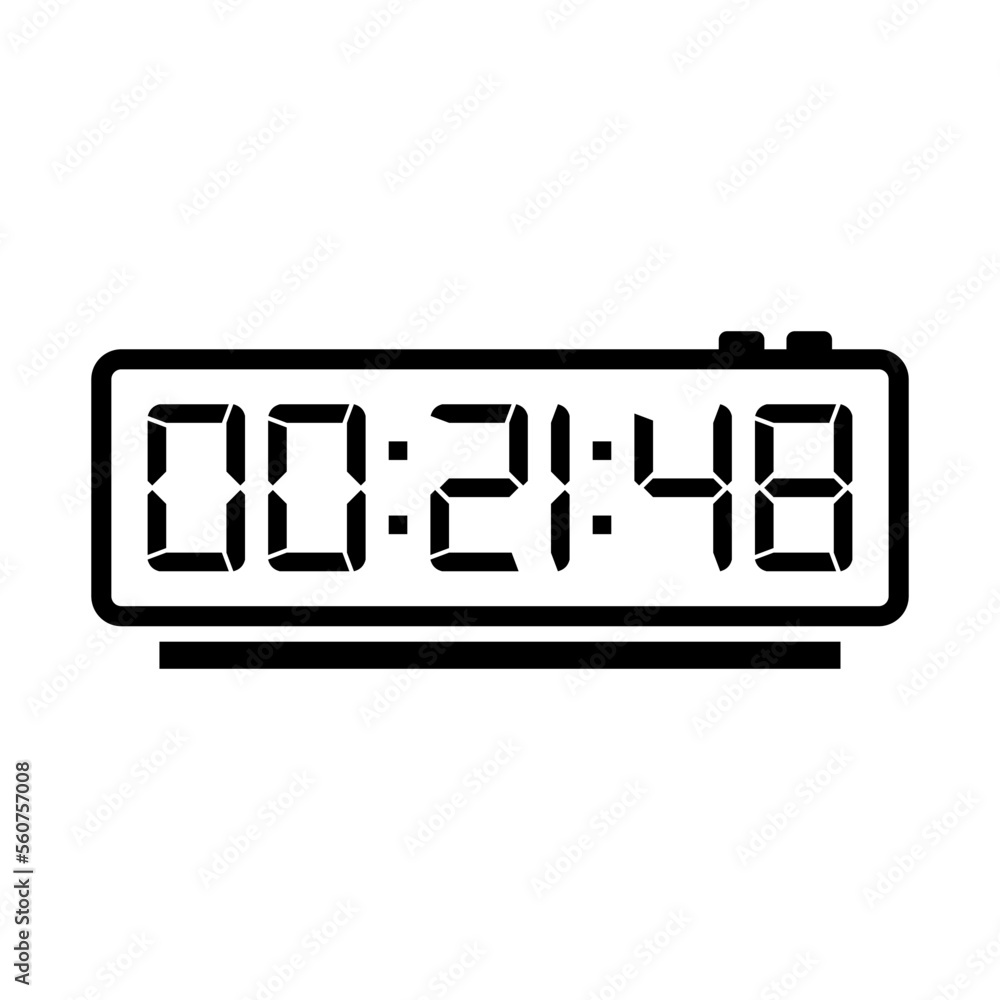 Digital, clock, led icon vector image. Can also be used for home electronics and appliances. Suitable for mobile apps, web apps and print media. Digital, clock, led icon vector image. Can also be used for home electronics and appliances. Suitable for mobile apps, web apps and print media.