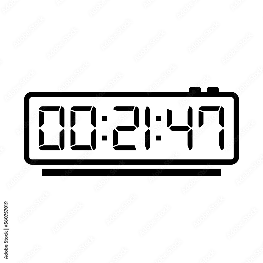 Digital, clock, led icon vector image. Can also be used for home electronics and appliances. Suitable for mobile apps, web apps and print media. Digital, clock, led icon vector image. Can also be used for home electronics and appliances. Suitable for mobile apps, web apps and print media.