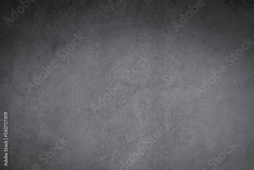 Abstract texture of dark gray vintage cement or concrete wall background. School education, dark wall backdrop, template for learning board concept.