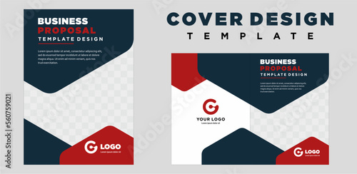 company profile cover template layout design or brochure cover template design