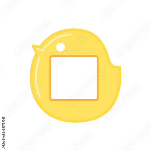 幼稚園・保育園の名札（ヒヨコ）