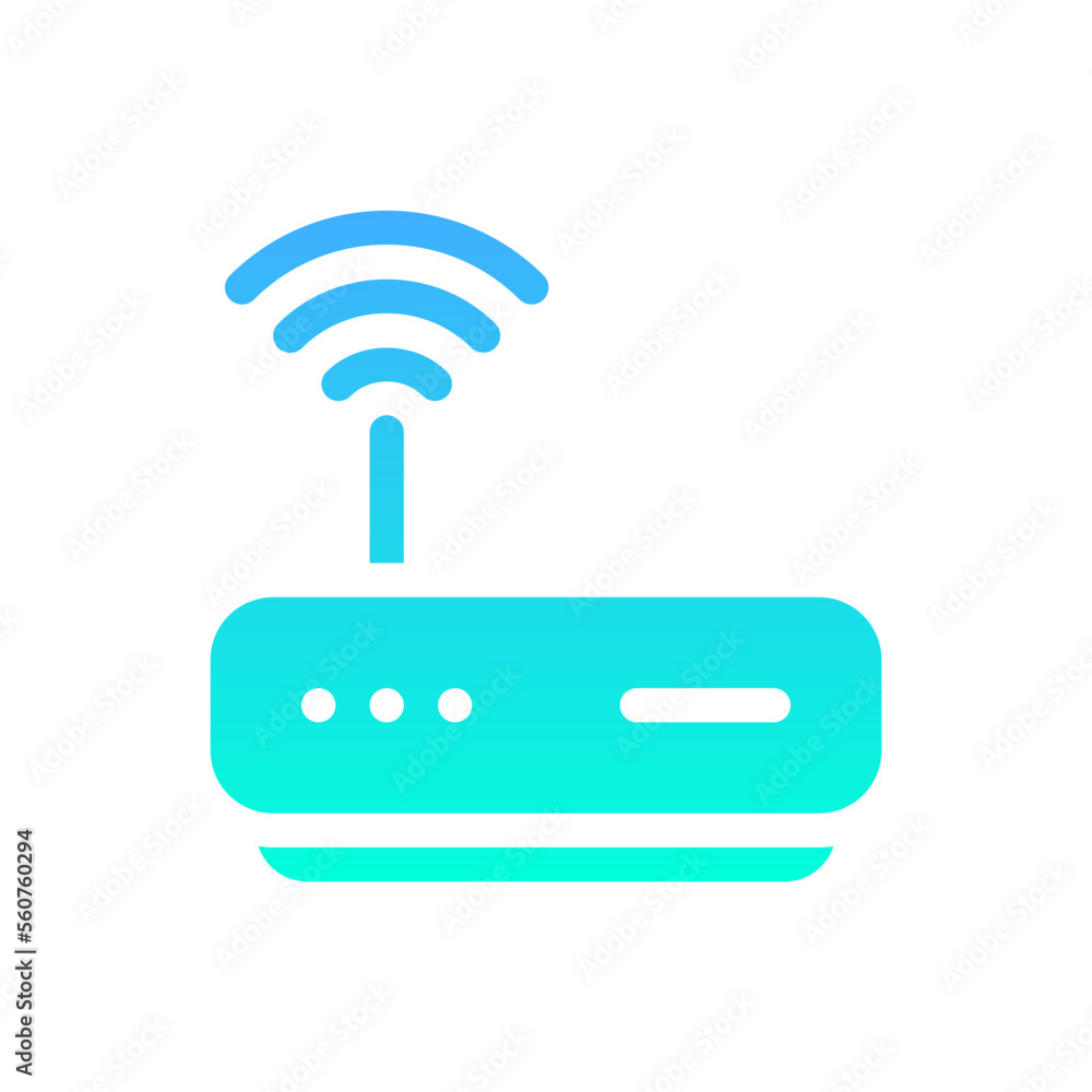 router flat gradient icon router flat gradient icon
