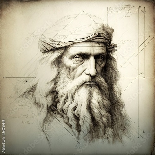 Dessin Da Vinci photo
