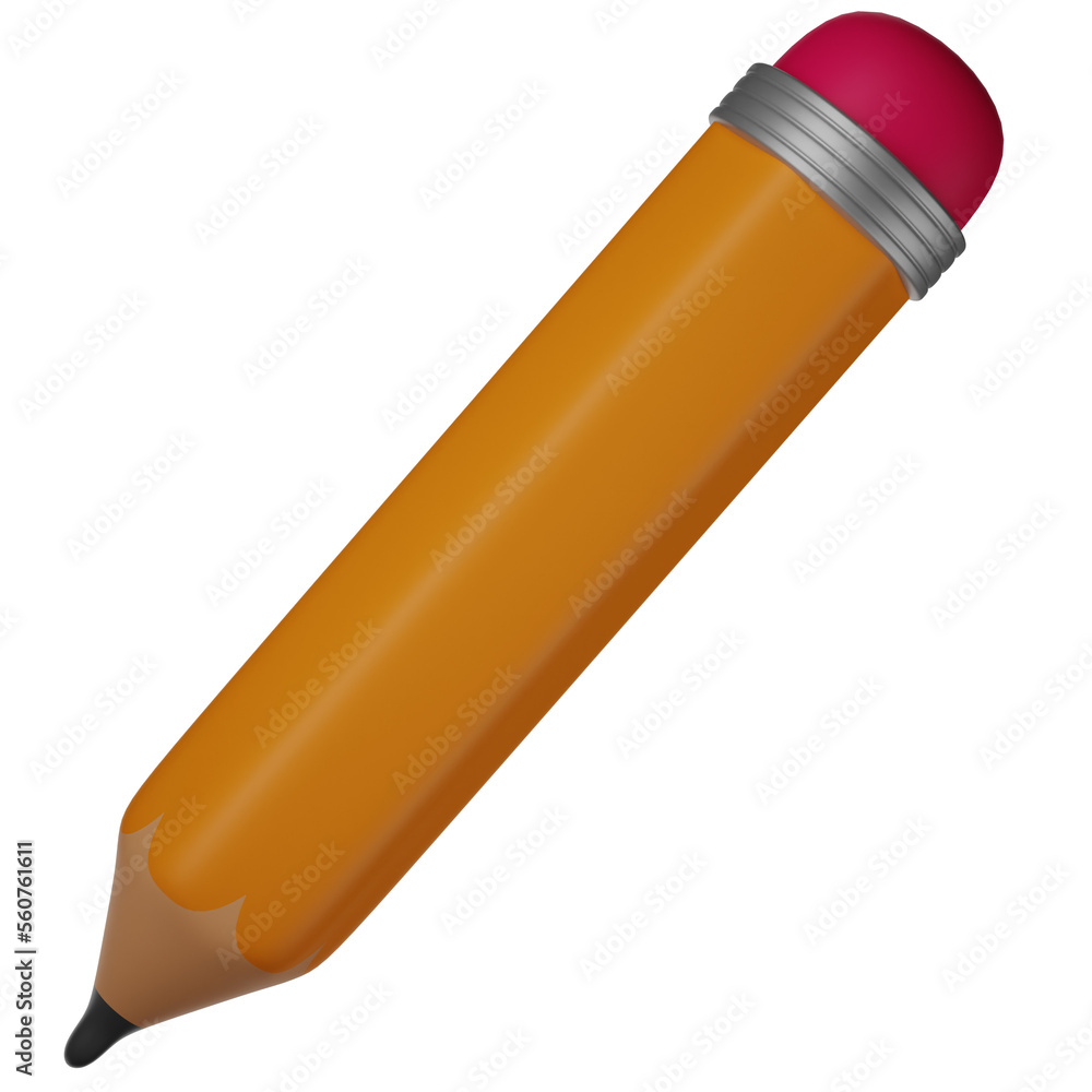 3d illustration pencil 3d illustration pencil