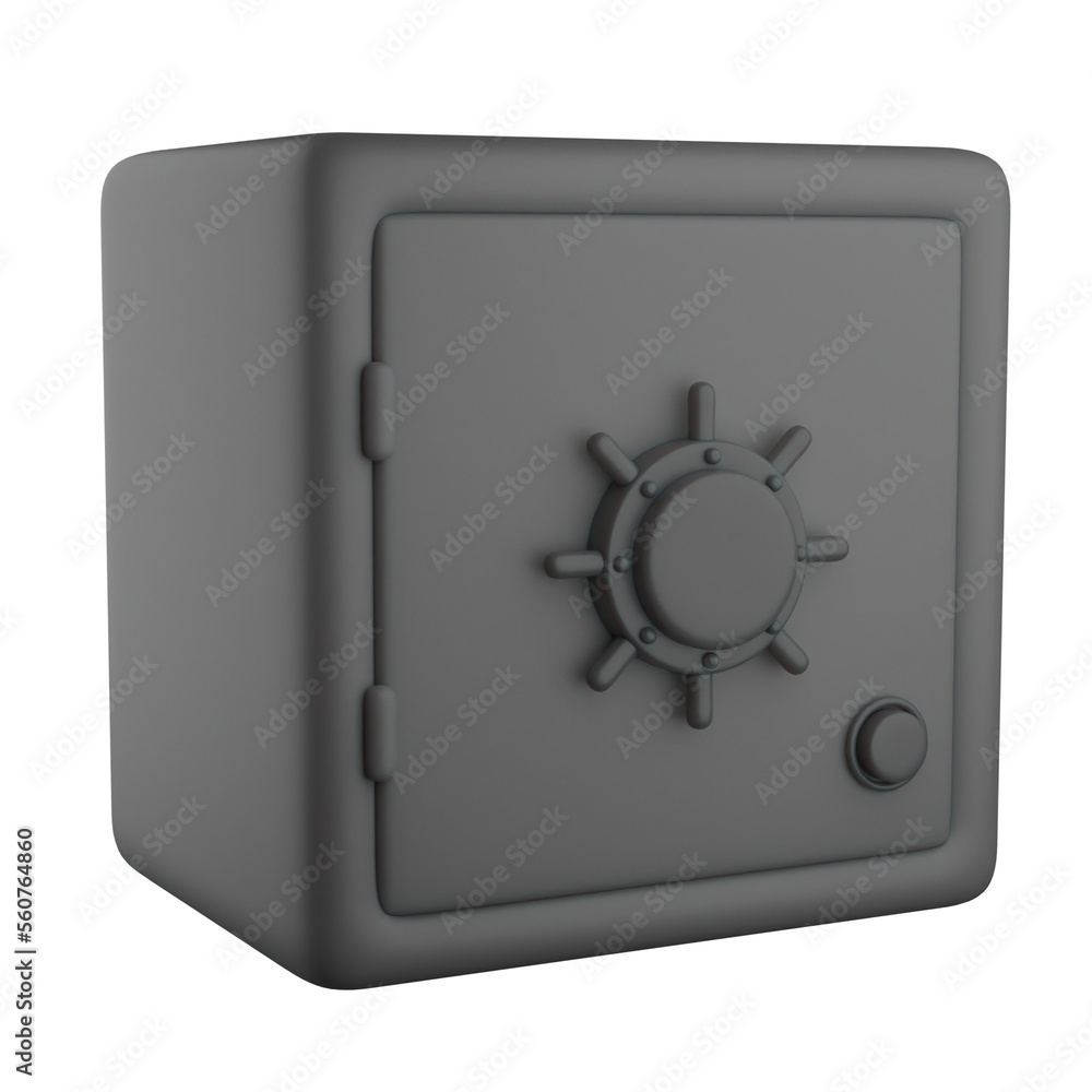 3d illustration safe deposit box 3d illustration safe deposit box