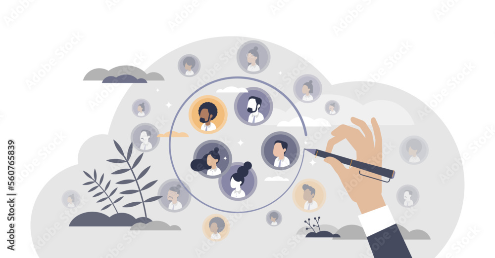 Target audience segmentation as customer group selection tiny person ...