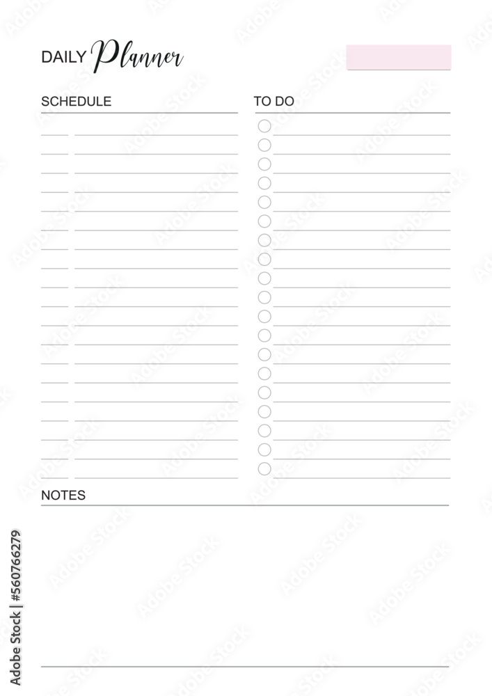 Daily Planner Calendar, KDP Interior, To Do Planner, Vector PDF, Blank Calendar Daily Planner Calendar, KDP Interior, To Do Planner, Vector PDF, Blank Calendar