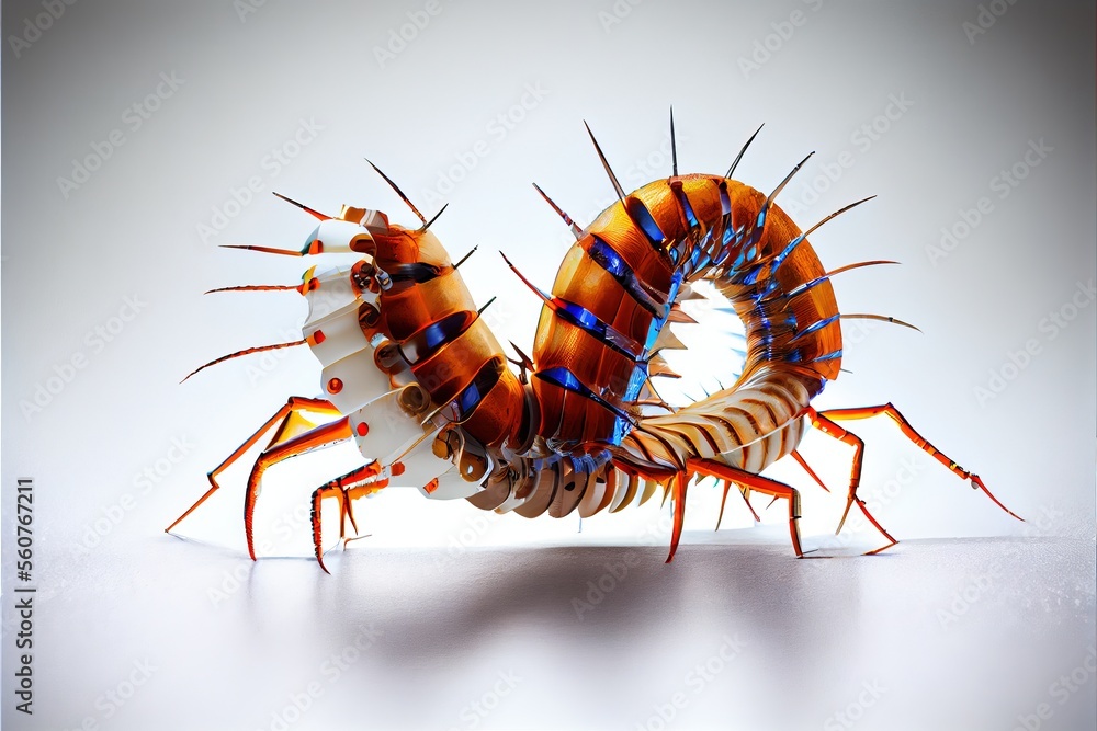 Fototapeta premium A close up of a centipede