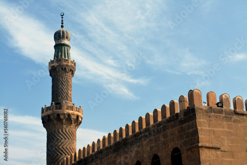 The Sultan Al-Nasir Muhammad ibn Qalawun Mosque, an early 14th-century mosque at the Citadel in Cairo, Egypt built by the Mamluk sultan Al-Nasr Muhammad in 1318, the royal Masjid of the castle photo