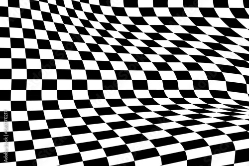 black and white checkered background