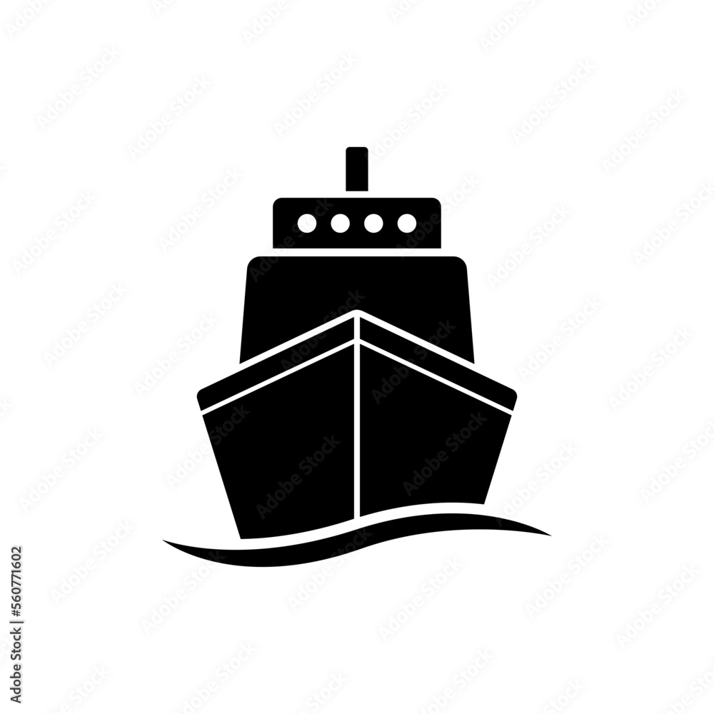 Ship Icon Vector Illustration Ship Icon Vector Illustration