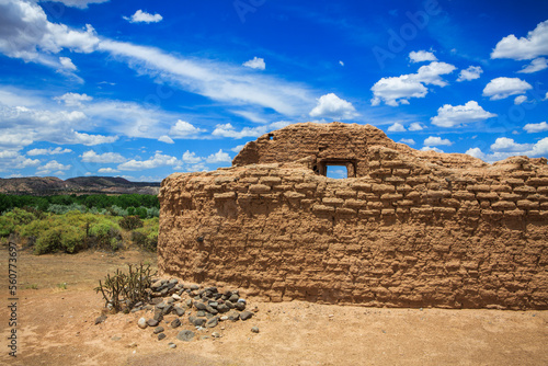 Ruins ofÂ Santa Rosa de Lima church, Abiquiu, New Mexico, USA