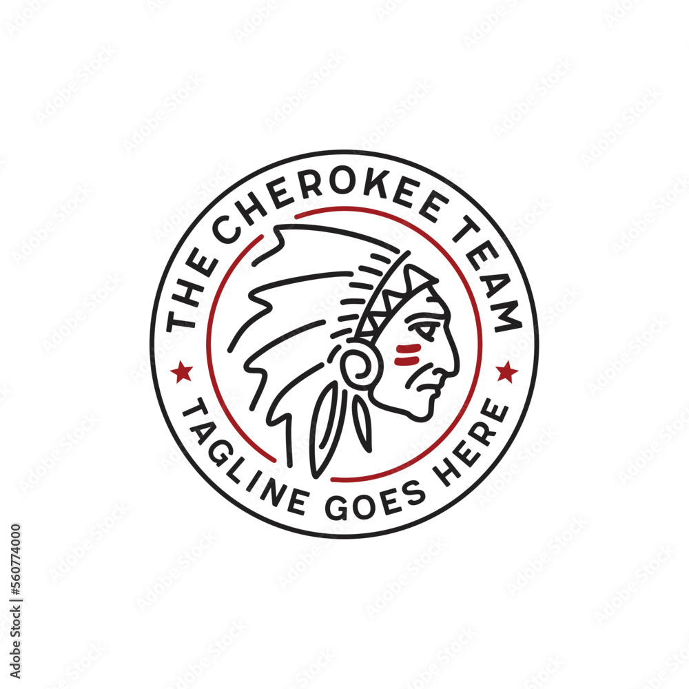 Native American Indian Chief Headdress Drawing illustration logo with simple mono line coloring book style Native American Indian Chief Headdress Drawing illustration logo with simple mono line coloring book style