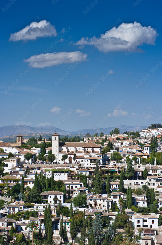 The Albaicin district, Granada, Andalucia, Spain The Albaicin district, Granada, Andalucia, Spain