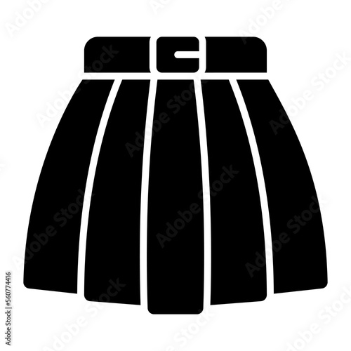 Vector design of skirt in modern style, ready to use