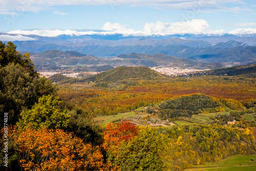 Autumn in La Fageda D En Jorda Forest, La Garrotxa, Spain