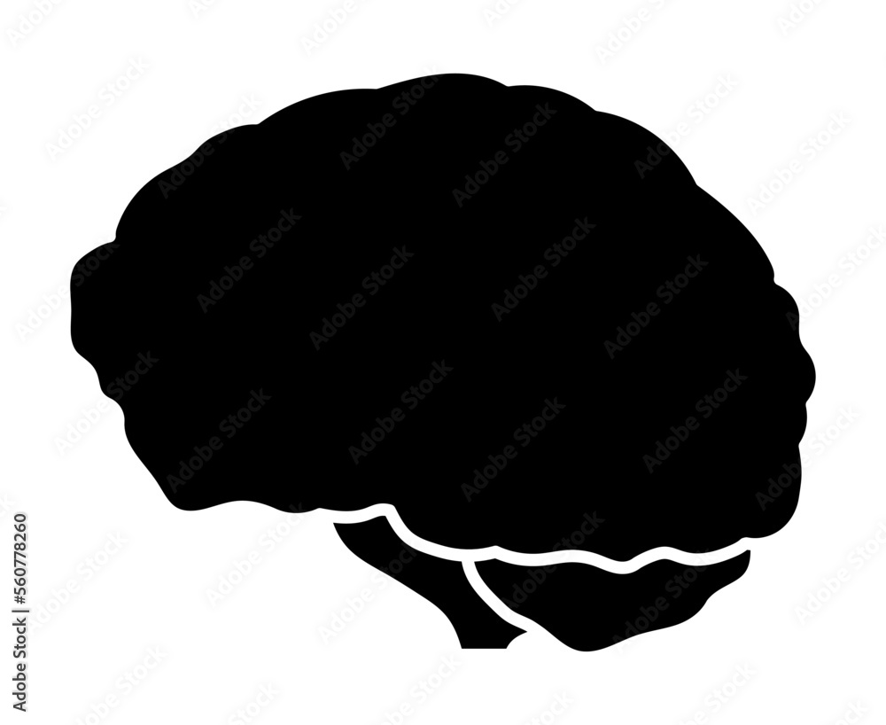 脳のシルエット