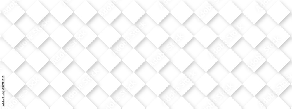 Abstract white and gray background with lines white light & grey background. Space design concept.
You can use for cover, poster,banner web. Vector. Abstract white square shape with futuristic concept