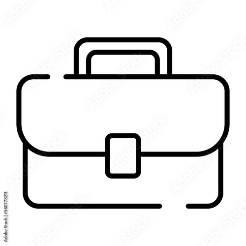 Briefcase vector design in trendy and modern style