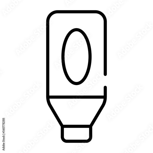 Cosmetic tube vector design in modern style