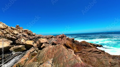 rocky coast of the sea. Cape Town South Africa
