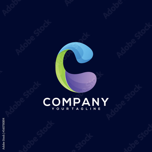 Company colorful vector logo design 