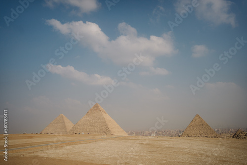 The great pyramids of Giza at Egypt